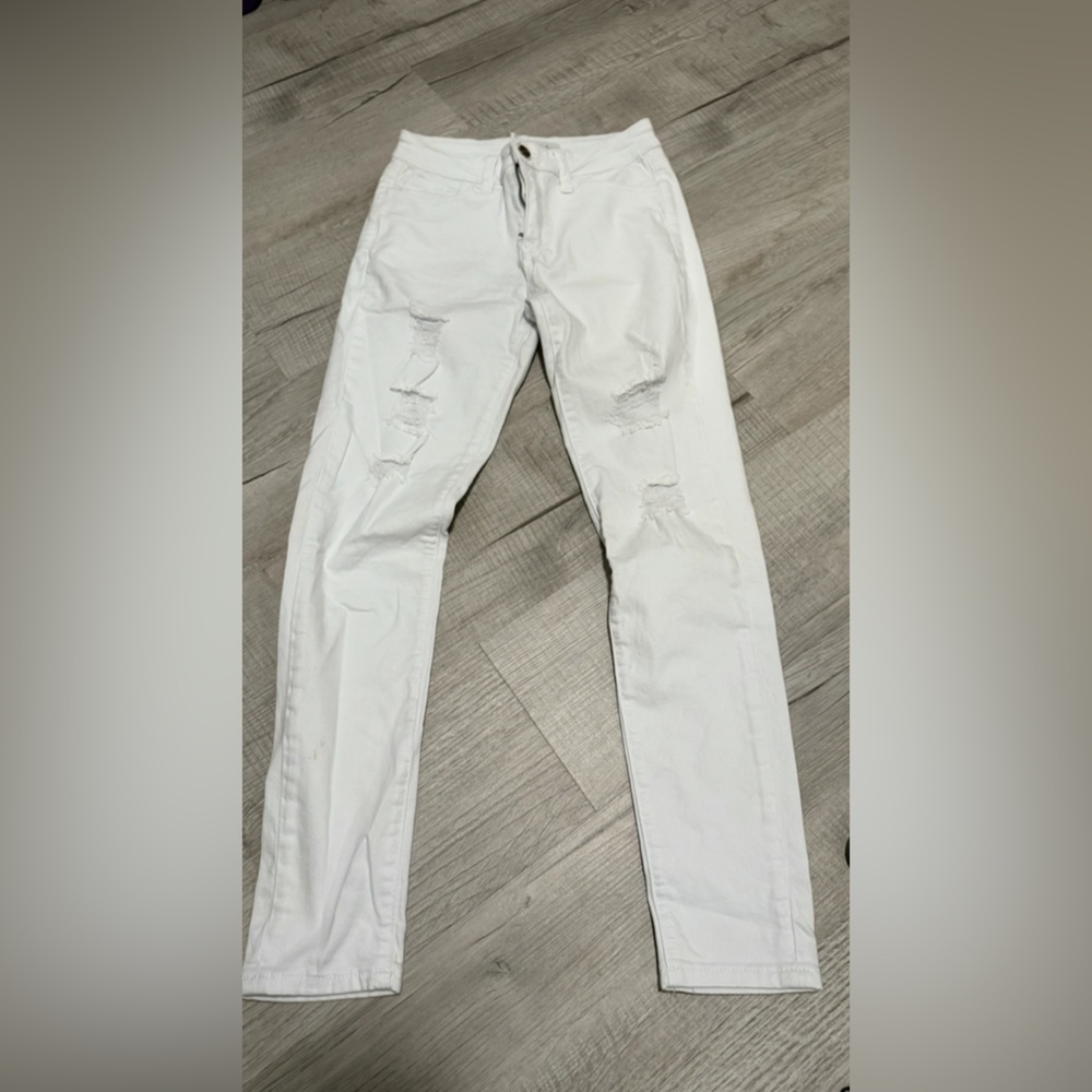 Urban Outfitters White Straight Leg Jeans